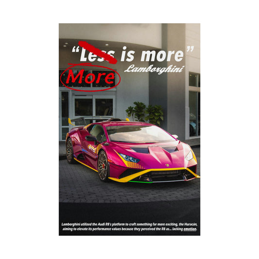 Matte Vertical "More is More" Poster